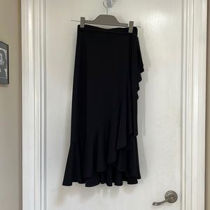 Banana Republic Wrap skirt with ruffle.